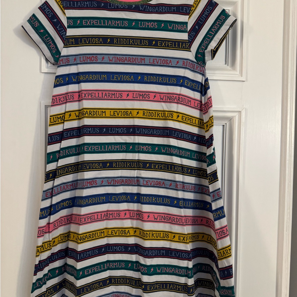 Mini Boden x Harry Potter Spells A-Line Dress